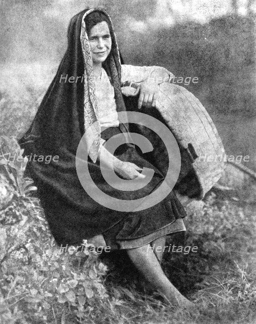 Peasant woman, northern Portugal, 1936.Artist: O Bobone