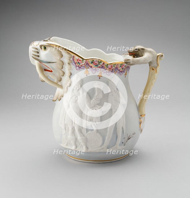 Bar Pitcher, c. 1880. Creator: Union Porcelain Works.