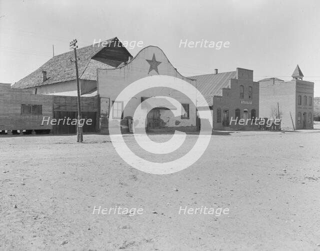 The movie theatre of Escalante, Utah, 1936. Creator: Dorothea Lange.