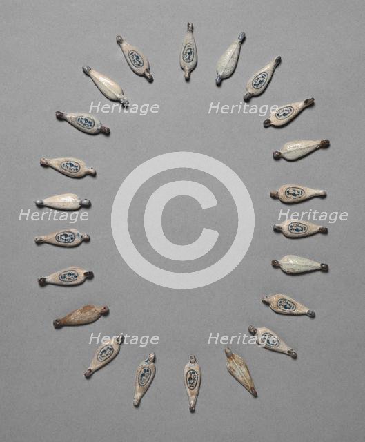 Petal-Shaped Beads, c. 1391-1353 BC. Creator: Unknown.