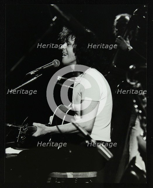 Donovan in concert at the Forum Theatre, Hatfield, Hertfordshire, 10 October 1981. Artist: Denis Williams