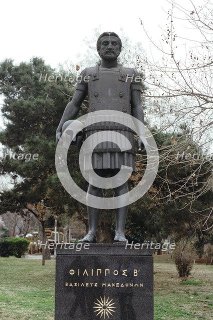 Sculpture of Philip II of Macedon, late 20th century.  Artist: Anon