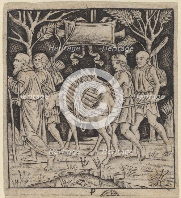 Abraham and Isaac on Their Way to Mount Moriah, c. 1490/1510. Creator: Peregrino da Cesena.