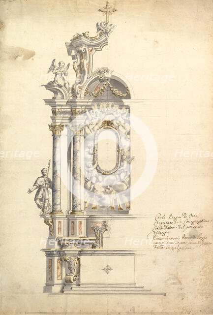 Design for an Altar, 1700-1780. Creator: Anon.