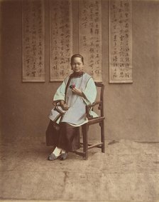 Fille de Shanghai, 1870s. Creator: Baron Raimund von Stillfried.