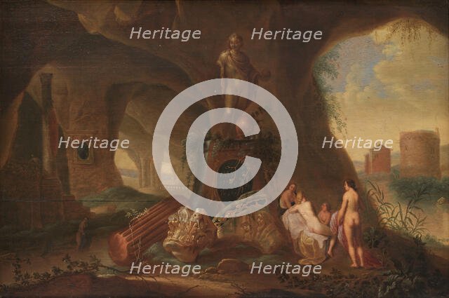 Nymphs in a Grotto, 1635-1658. Creator: Abraham van Cuylenborch.