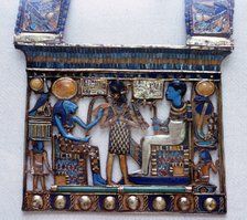 Pectoral jewel from the tomb of Tutankhamun, Ancient Egyptian, c1325 BC. Artist: Unknown