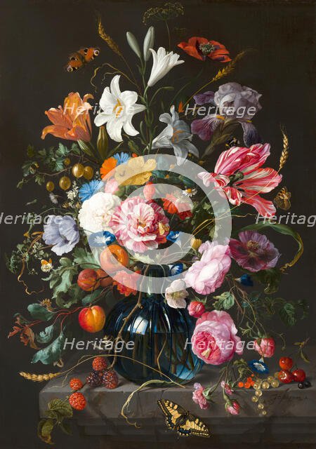 Vase of Flowers, c1640-1680. Creator: Jan Davidsz de Heem.