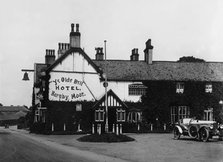 Old Bell Hotel, Barnby Moor, A1 Great North Road, 1913 Vauxhall 30/98 parked. Creator: Unknown.