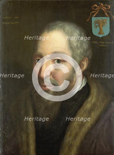 Portrait of Viglius ab Zuichemus, Frisian Jurist, President of the Privy Council and ..., c.1570. Creator: Anon.