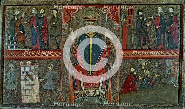 Front in the façade of Boi, dedicated to St. Peter, from a missing church outside Boi.