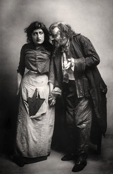 Constance Collier (1878-1955) and Herbert Beerbohm Tree (1853-1917), English actors, 1906.Artist: FW Burford