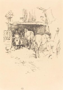 The Smith's Yard, 1895. Creator: James Abbott McNeill Whistler.
