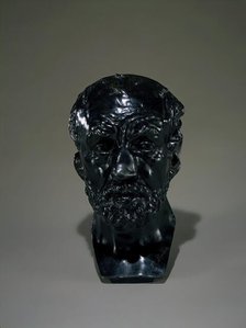 Mask of The Man with a Broken Nose, 1864, cast by 1928. Creator: Auguste Rodin.