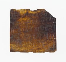Plaque with Dragon Design, Eastern Zhou period, 8th/7th century B.C. Creator: Unknown.