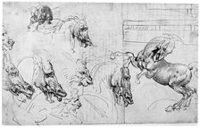 Study for 'The Battle of Anghiari', c1503-1505 (1954).Artist: Leonardo da Vinci