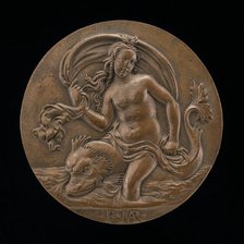 A Nymph on a Dolphin. Creator: Francesco Marti.