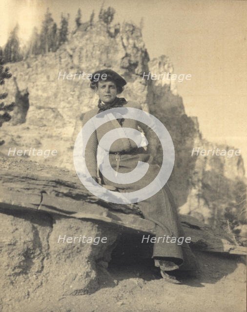 FBJ business greeting and calendar for 1904, with photo, 1904. Creator: Mills Thompson.