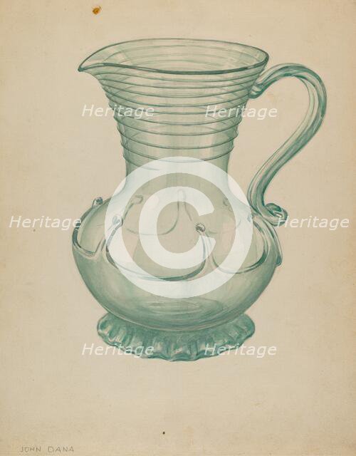 Pitcher, c. 1937. Creator: John Dana.