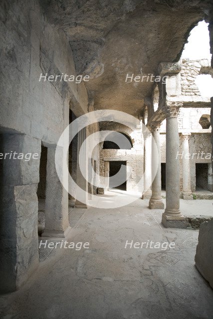 The House of the Hunting Scene, Bulla Regia, Tunisia. Artist: Samuel Magal