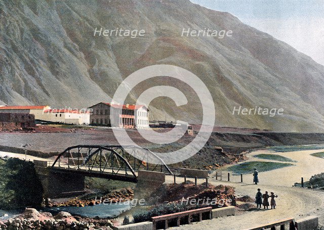 Station at Lars on the Georgian Military Road, c1890.Artist: Gillot