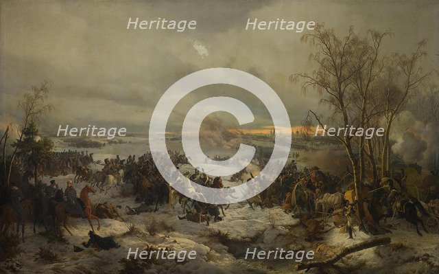 The Battle of Krasnoi (Krasny) on November 17, 1812, 1849. Artist: Hess, Peter von (1792–1871)