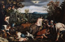 'October' (from the series 'The Seasons'), late 16th or early 17th century. Artist: Leandro Bassano