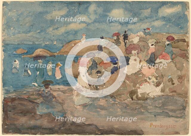 Revere Beach, c. 1896. Creator: Maurice Brazil Prendergast.