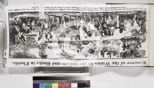 Massacre of Whites by Indians and Blacks in Florida, 1836. Creator: Unknown.