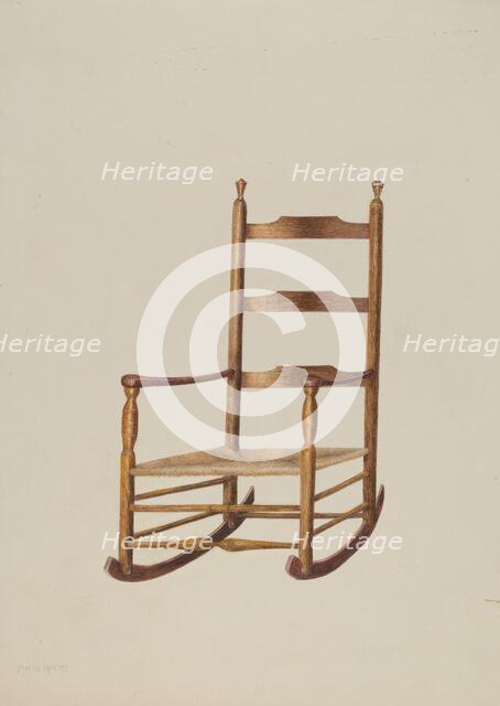 Rocking Chair, 1935/1942. Creator: Maud M Holme.