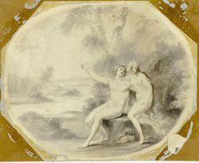 Adam and Eve in Paradise, n.d. Creator: Giovanni Battista Cipriani.