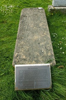 Charles MacArthur's grave, Kilmuir Graveyard, Skye, Highland, Scotland.