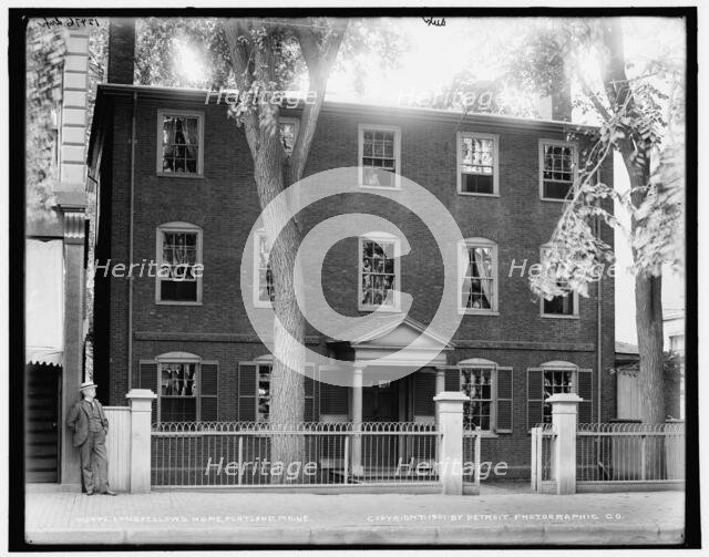 Longfellow's home, Portland, Me., c1901. Creator: Unknown.
