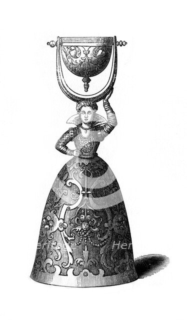 Bell, 17th century, (1843).Artist: Henry Shaw