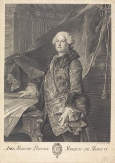 Abel Francois Poisson, Marquis de Marigny. Creator: Johann Georg Wille.