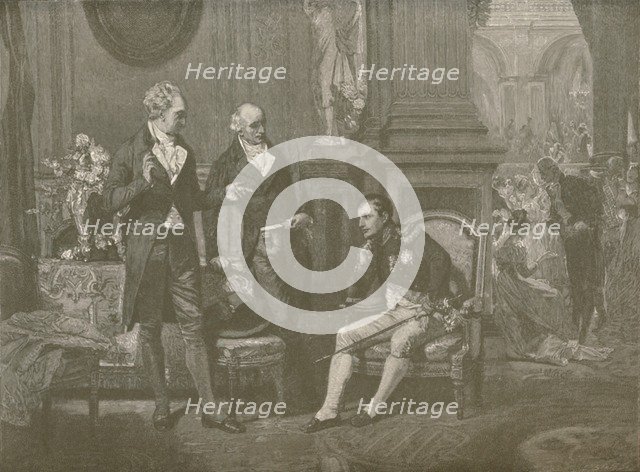 'Napoleon, Goethe and Wieland', 1808, (1896). Artist: Charles J. State.