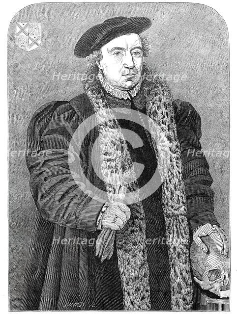 The 'New Holbein', at the National Gallery, 1845. Creator: Unknown.