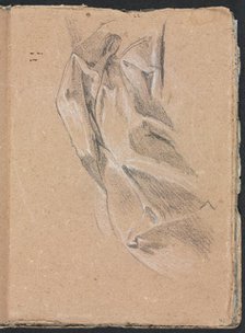 Verona Sketchbook: Drapery study (page 43), 1760. Creator: Francesco Lorenzi (Italian, 1723-1787).