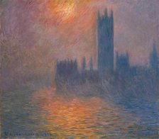 Houses of Parliament. Sunset, 1900-1901. Creator: Monet, Claude (1840-1926).