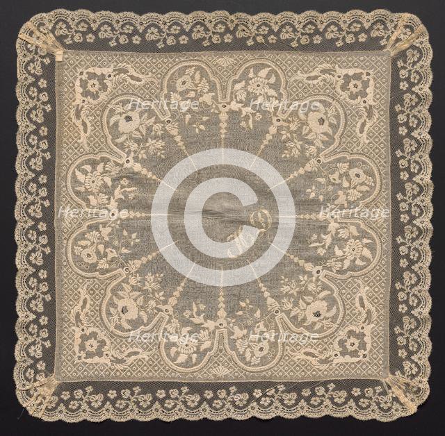 Handkerchief, 1800s. Creator: Unknown.