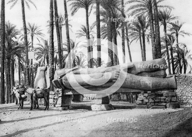 The Statue of Rameses II, Cairo, Egypt, c1920s. Artist: Unknown