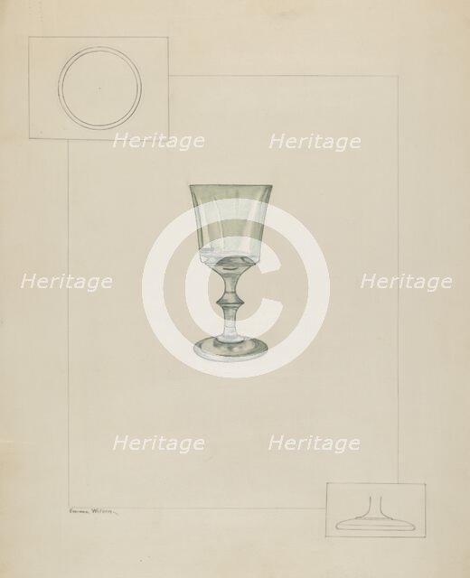 Whiskey Glass, c. 1936. Creator: Emma Wilson.