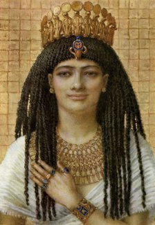 Mutnezemt, Ancient Egyptian queen of the 18th dynasty, 14th-13th century BC (1926).  Artist: Winifred Mabel Brunton