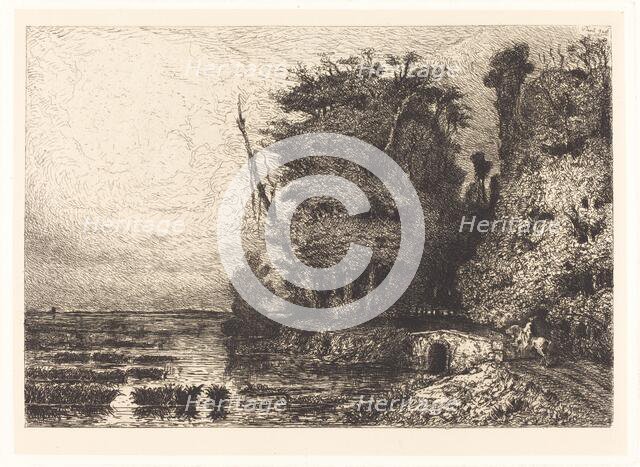 Orage à la Fin du jour, 1868. Creator: Paul Huet.