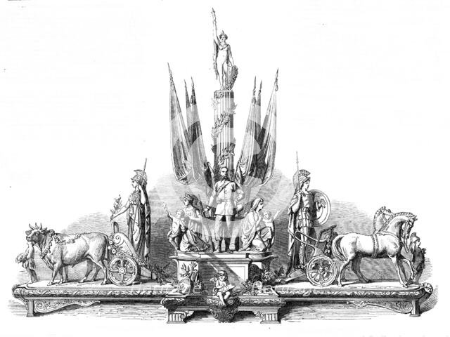 The International Volunteer Challenge Trophy to be shot for at the Wimbledon Meeting, 1865. Creator: Unknown.