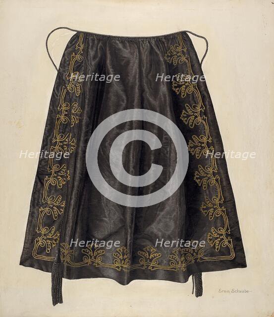Silk Apron, c. 1939. Creator: Erwin Schwabe.