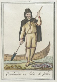 Costumes de Différents Pays, 'Groenlandais en Habit de Pêche', c1797. Creators: Jacques Grasset de Saint-Sauveur, LF Labrousse.