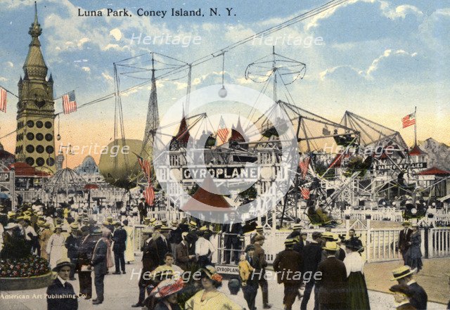 Luna Park, Coney Island, New York City, New York, USA, 1916. Artist: Unknown