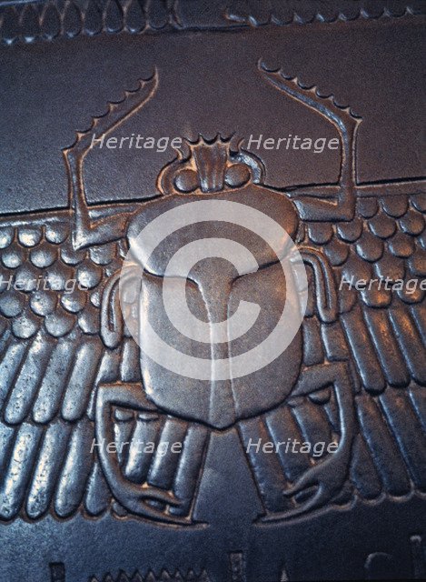 Detail of a relief of a beetle in the sarcophagus of the vizier Ghemenef - Har - Bak.