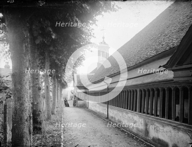 Almshouses, Christs Hospital, Abingdon, Oxfordshire, c1860-c1922. Artist: Henry Taunt